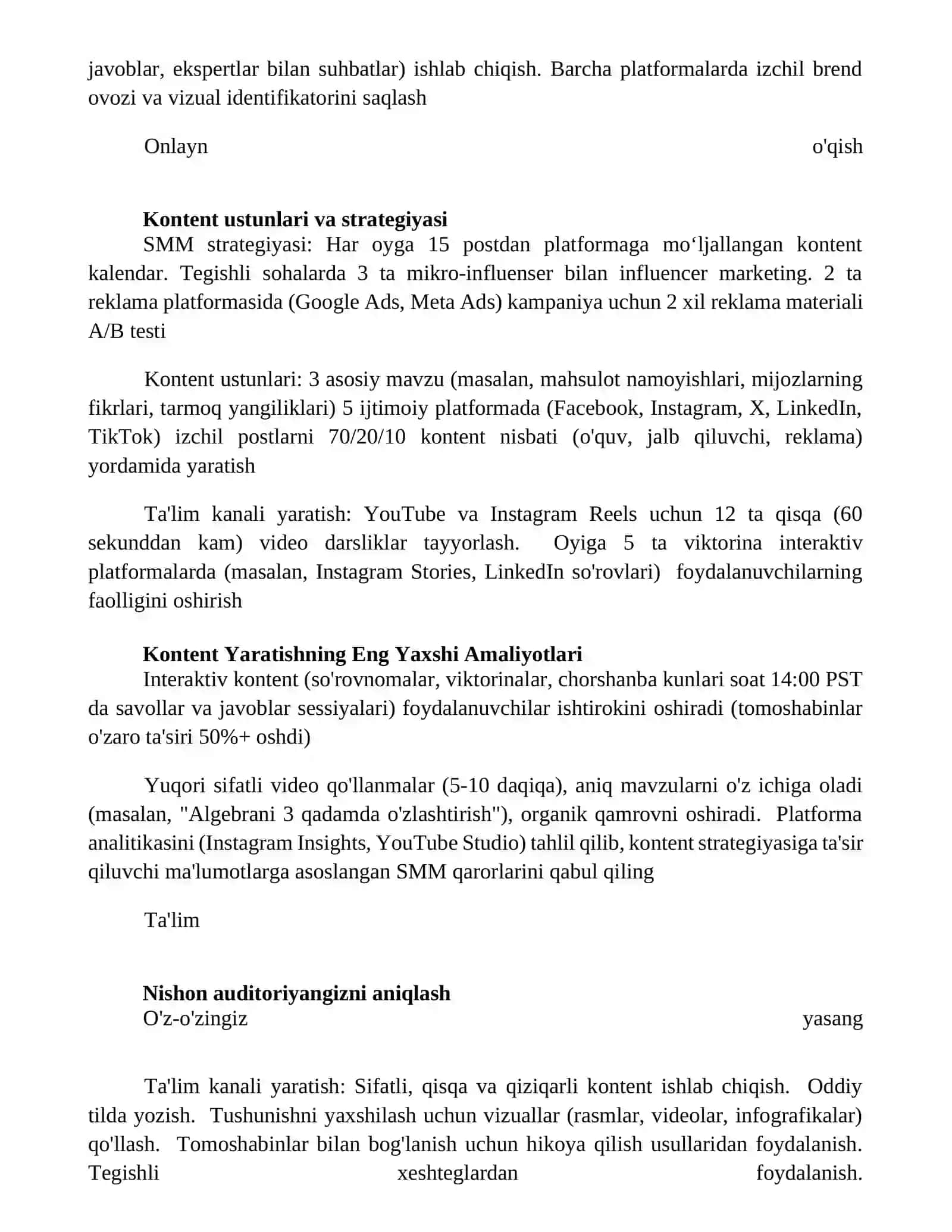 Ta'limga oid ijtimoiy media kanallari 2