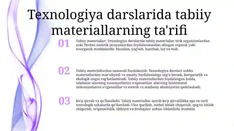 Tabiiy materiallar texnologiyasi 2