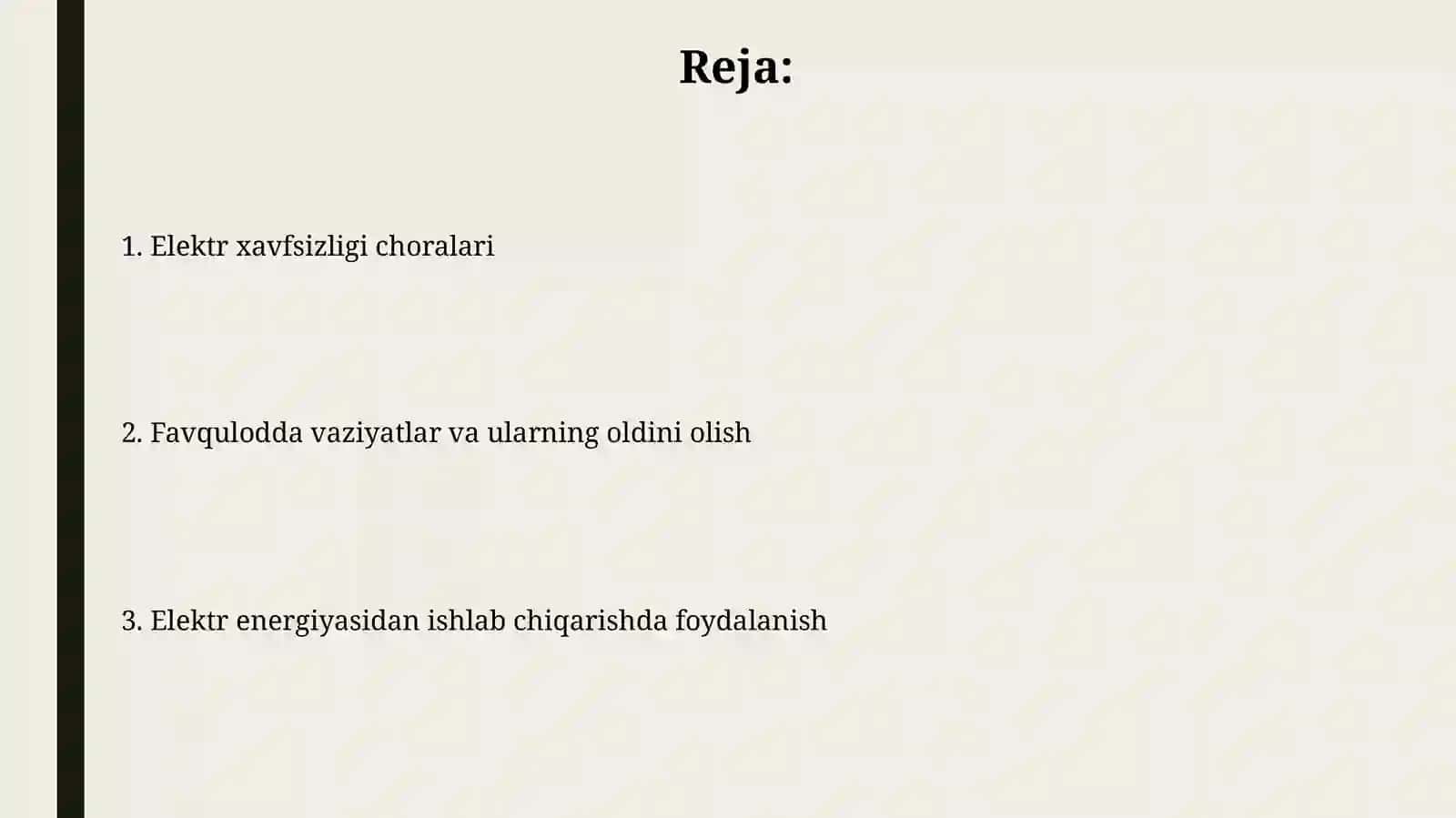 Elektr va undan himoyalanish choralari 2