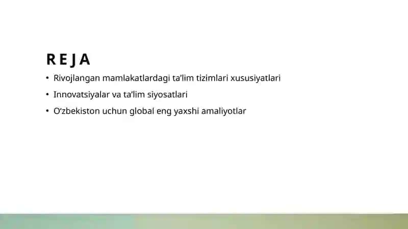 Rivojlangan mamlakatlardagi taʼlim tizimlari xususiyatlari 2