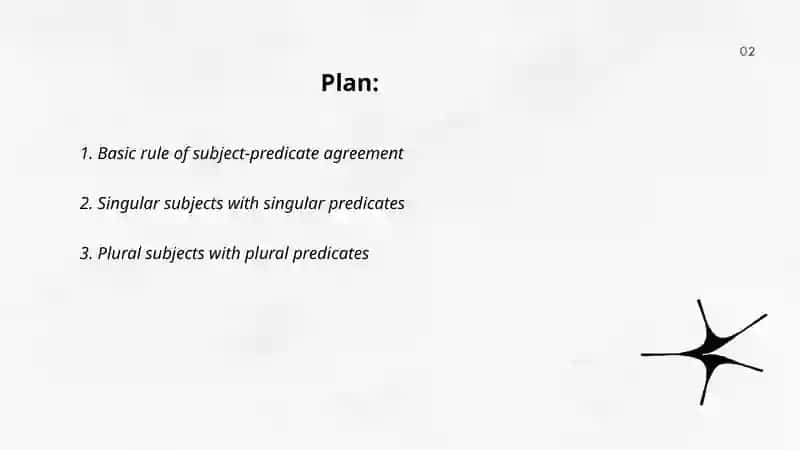 Short paragraph on subject predicate agreement 2