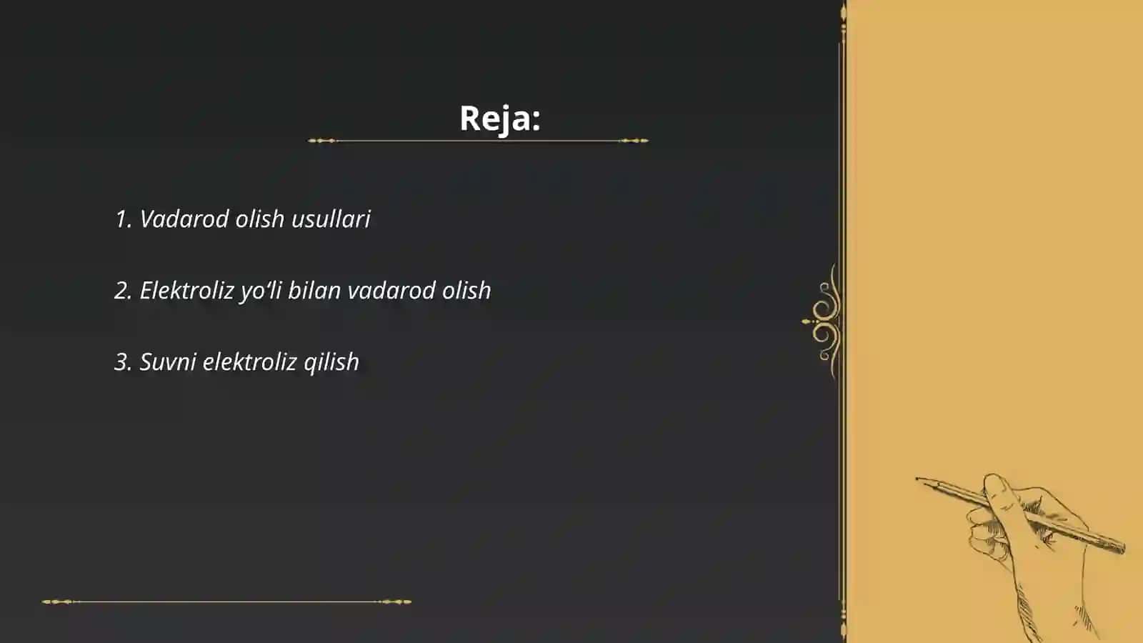 Vadarod olishni texnik usullari 2