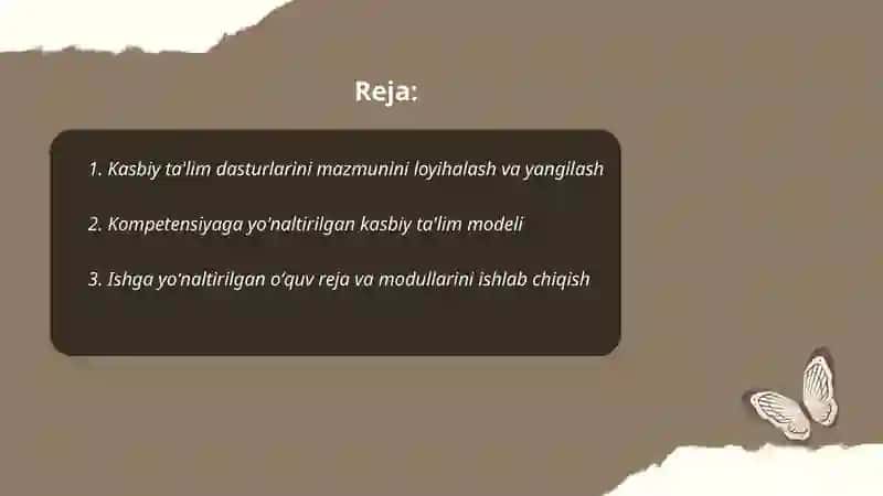 Kasbiy ta'lim mazmuni va texnologiyalari 2