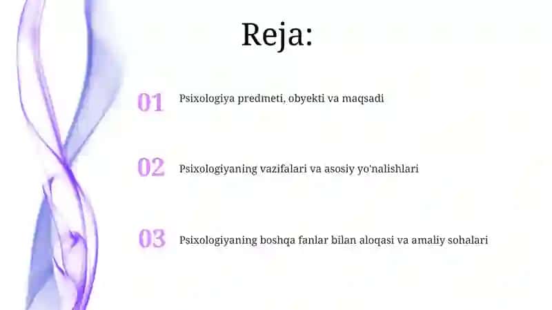 Psixologiya fanining predmeti, maqsad va vazifalari 2