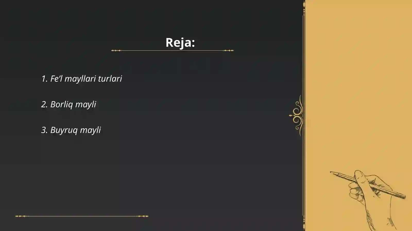 Feʼl mayllari 2