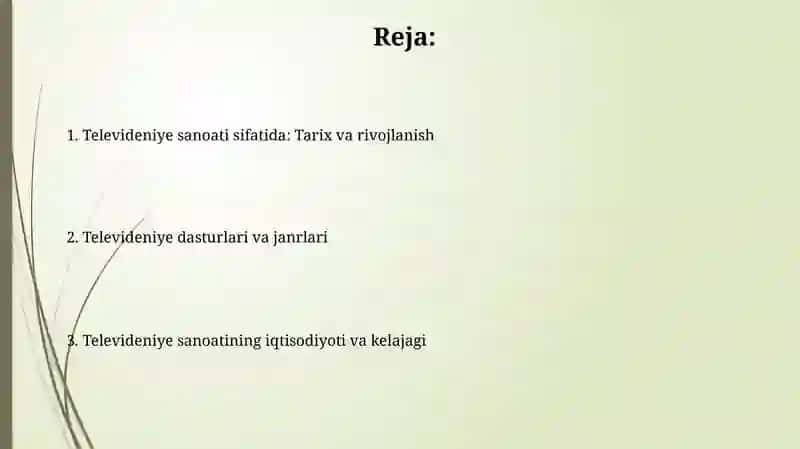 Televedenie-ko‘ngilochar sanoat sifatida 2