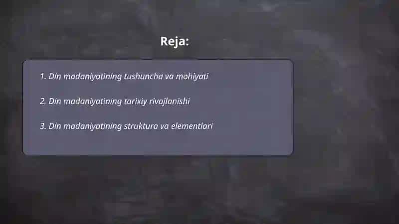 Din madaniyat fenomeni 2
