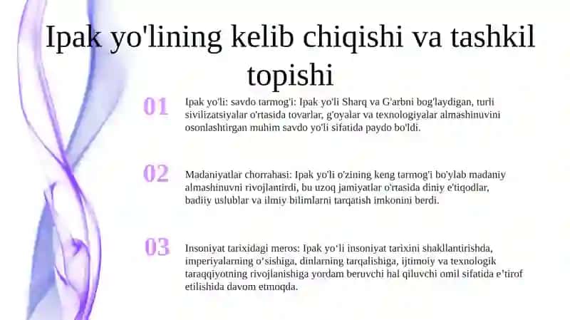 Buyuk Ipak Yoli Va Uning Insoniyat Tarixidagi Orni 2