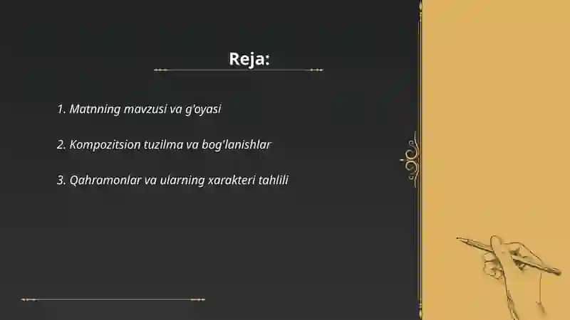 Matn tahlili 2