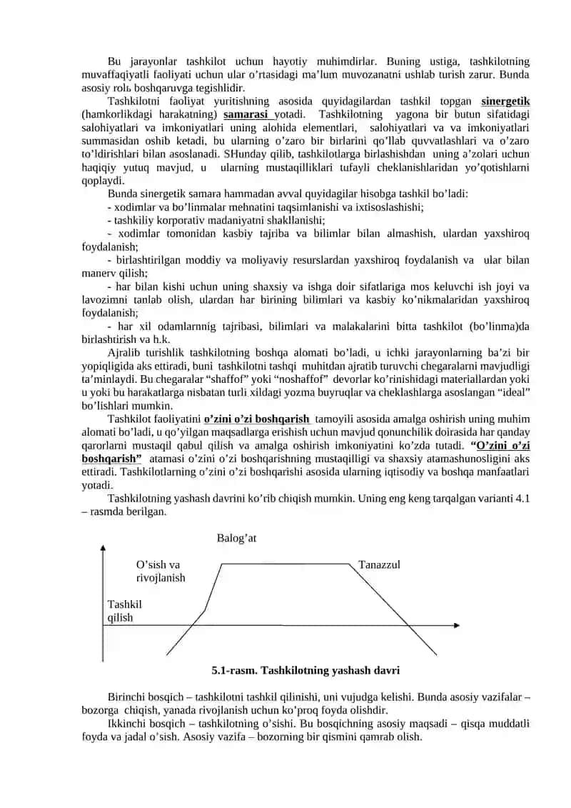 Tashkilotlar va Ularni Boshqarish 2