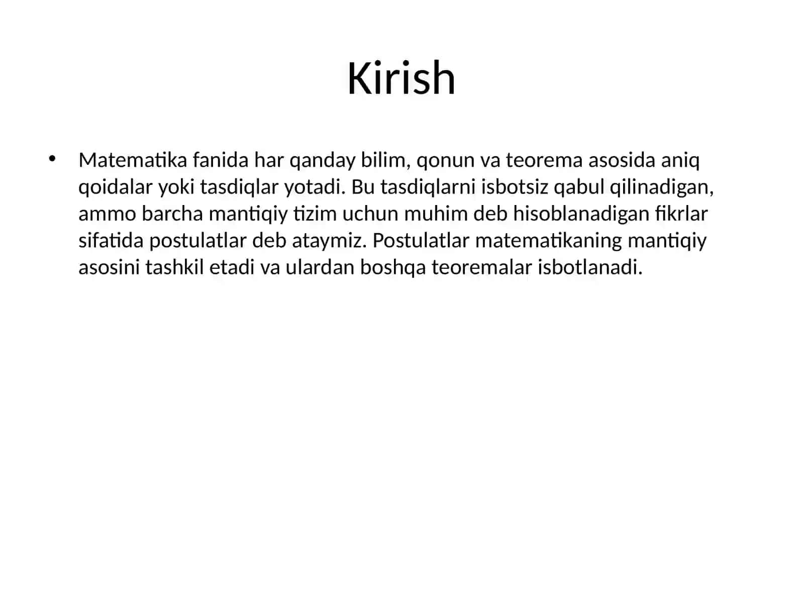 Postulat 2