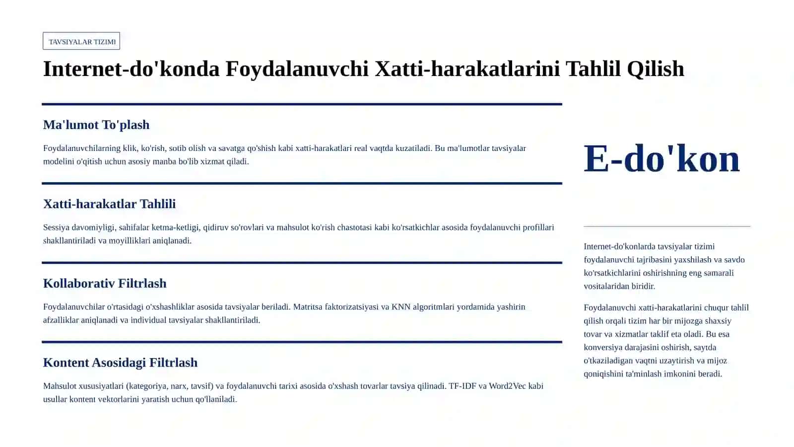 Ilmiy Tadqiqot Loyihalari: Tahlil va Tizimlar 2