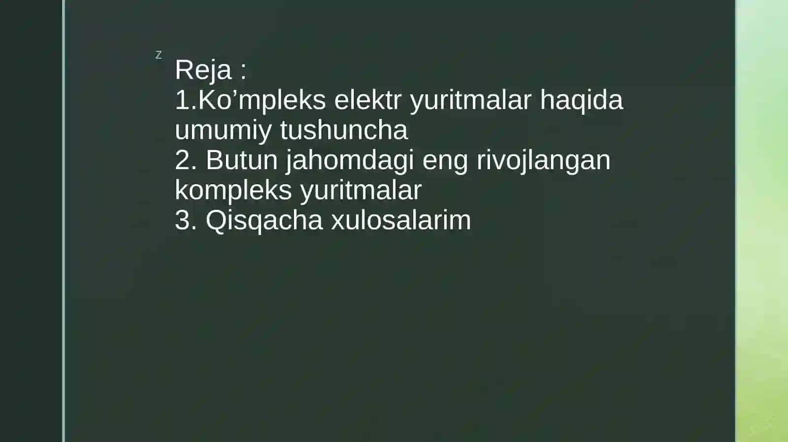MOSLASHUVCHAN ROBOTOTEXNIKA FANIDAN TAYORLAGAN TAQDIMOTI 2