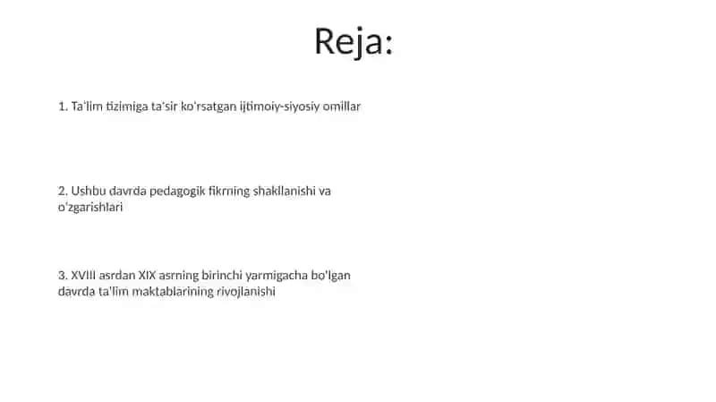 Tarbiya maktab va pedagogik fikrlar rivoji 2