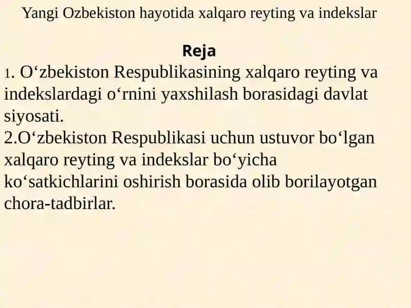 O‘zbekiston yangi tarixi fanidantaqdimoti 2