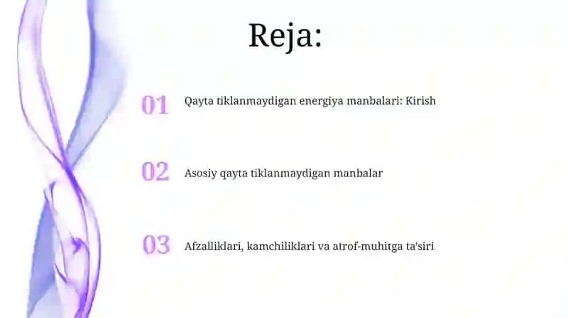 Qayta tiklanmaydigan energiya manbalari 2