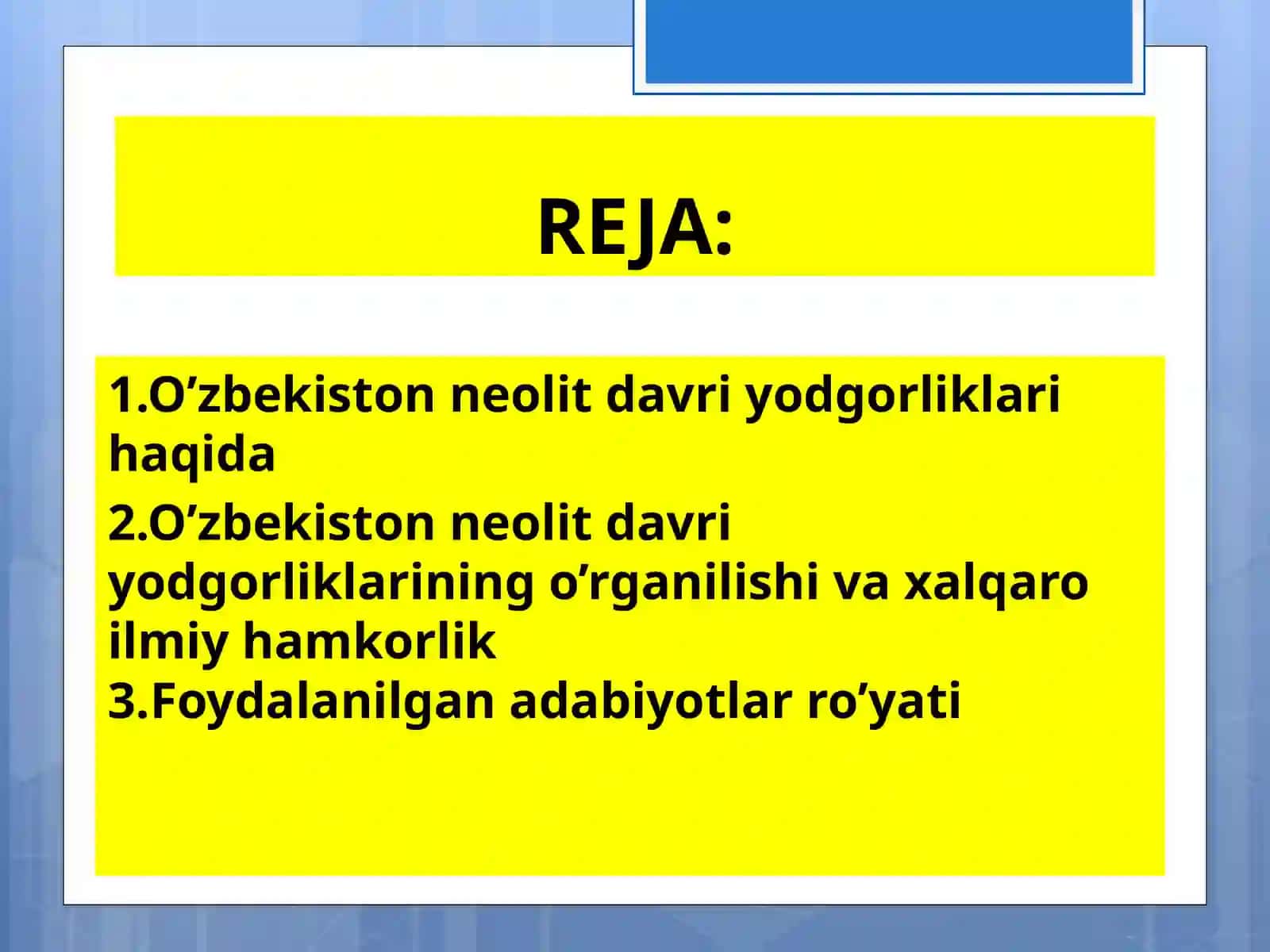 O’zbekiston neolit davri odgorliklari 2
