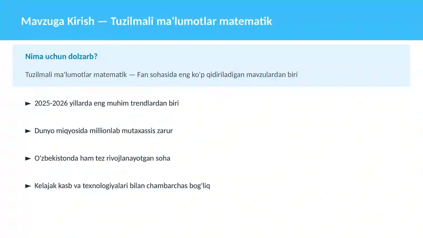 MATEMATIKA ZAMONAVIY 2