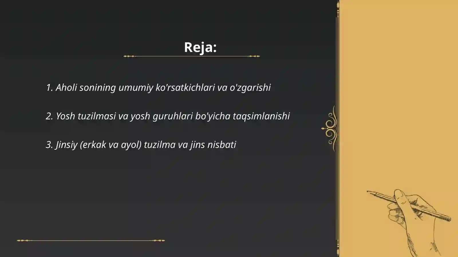 Aholi soni va tarkibi statistikasi 2