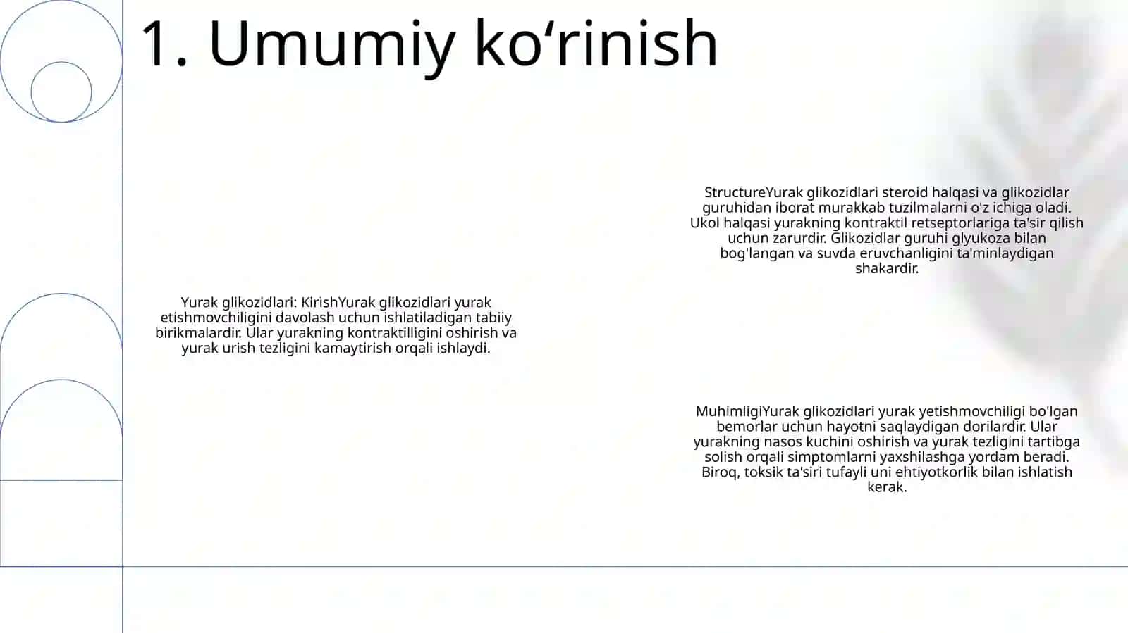 Yurak Glikozidlarining Tuzilishi Va Ahamiyati 2