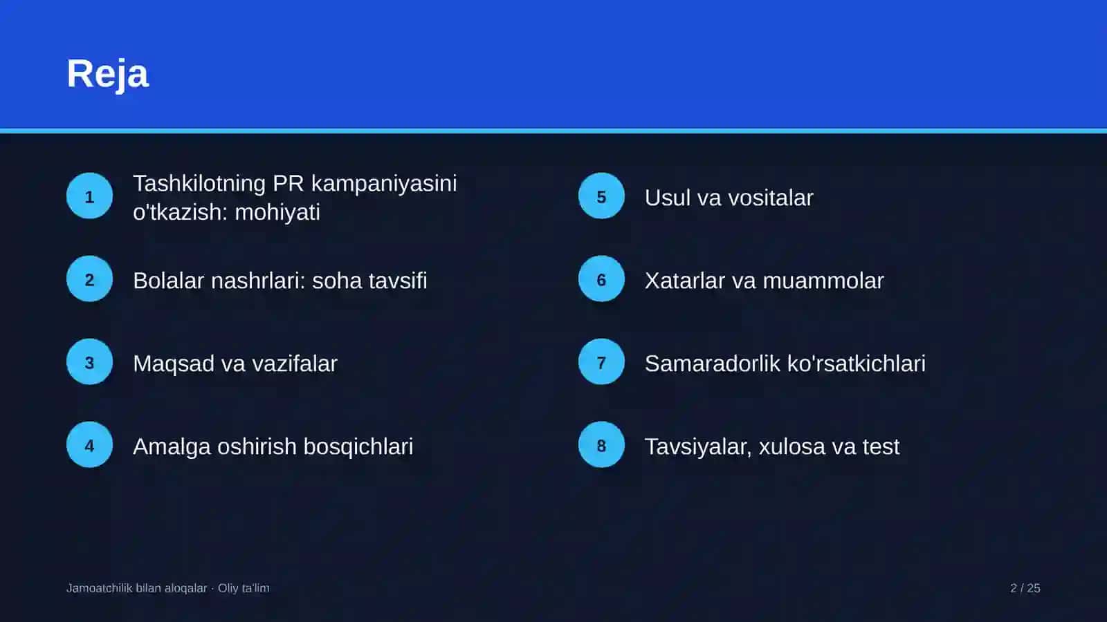bolalar nashrlarida tashkilotning pr kampaniyasini o'tkazish 7189 2