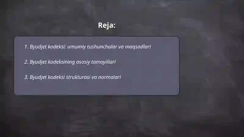 Byudjet kodeksi 2