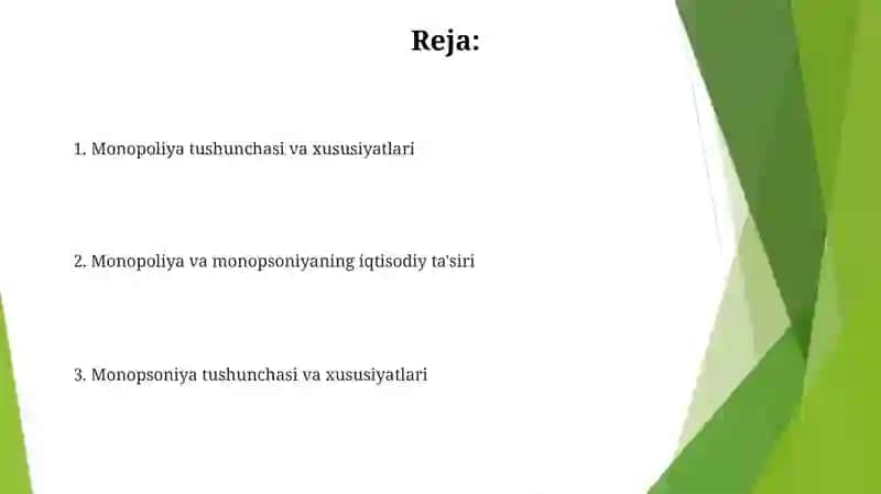 Monopoliya va Monopsoniya 2