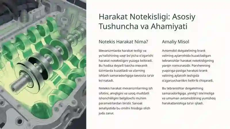 Mexanizmning Harakat Notekisligi 2