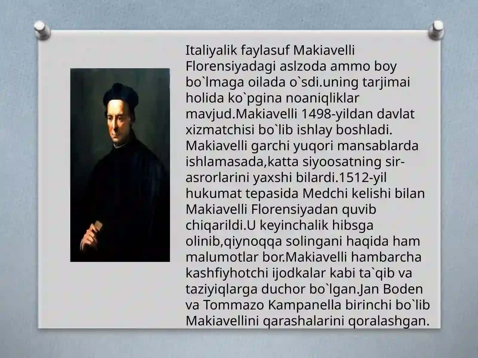 MAKIAVLLENING “HUKUMDOR” ASARI TARIX FALSAFASI 2