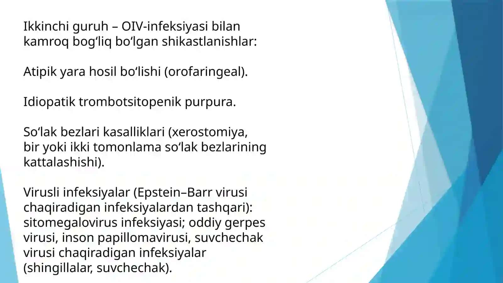 Bolalarda og'iz bo'shlig'ida virusli kasliklari 2