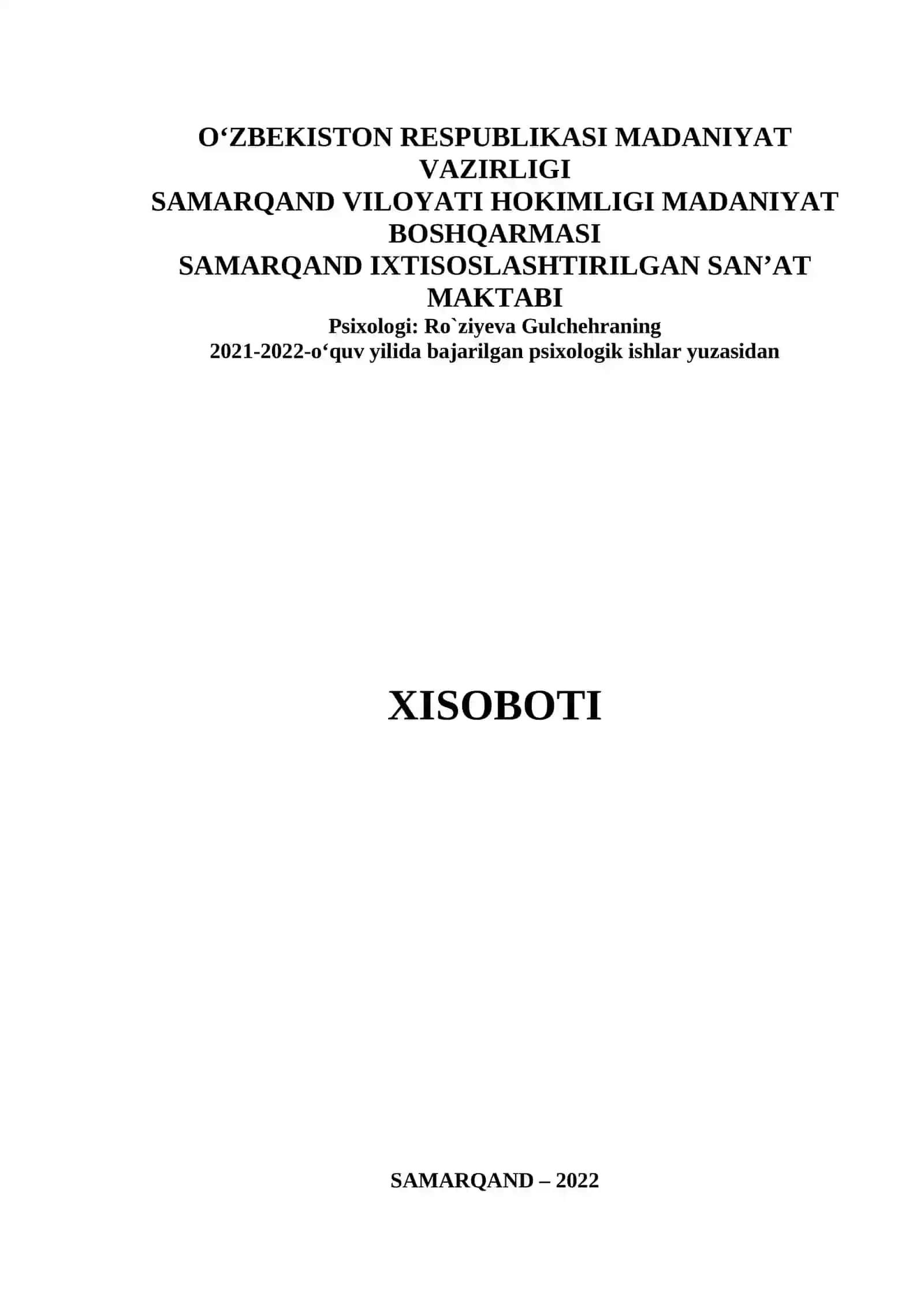 Psixologik ishlar yozmalarini takomillashtirish 2