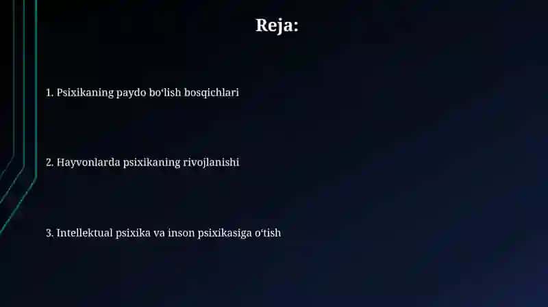 Psixikaning filogenetik taraqqiyoti 2