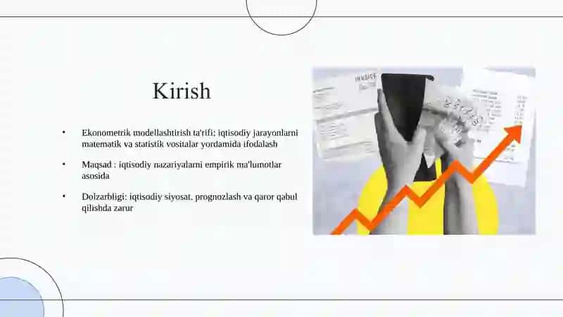Ekonometrik modellashtirish 2