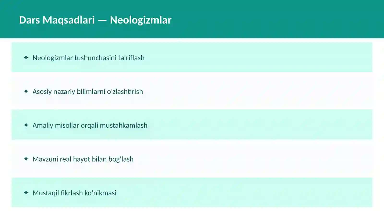 O'zbek Tili Arxaizmlar Dars Ishlanma 2