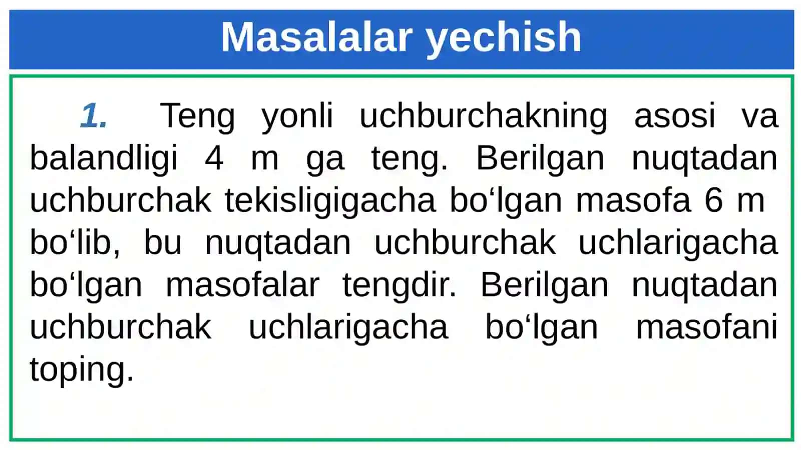 10-sinf Geometriya Masalalaryechish (1-qism) 2