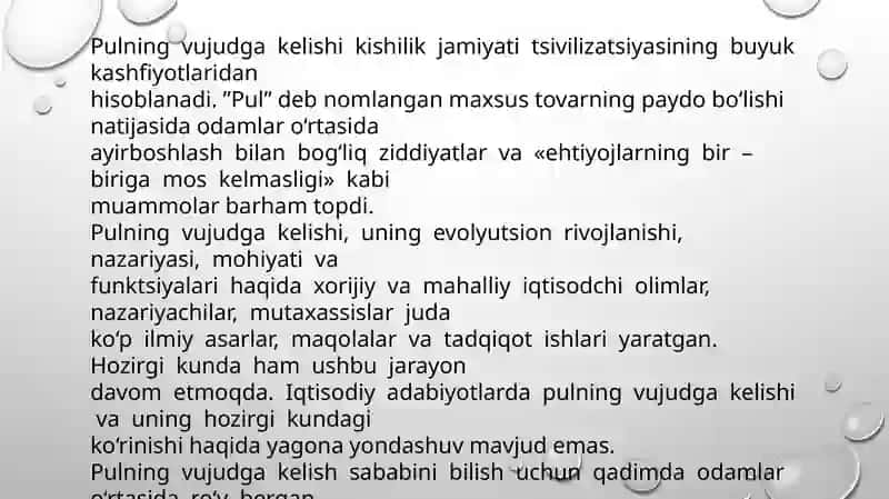 Pul kredit vauning mohiyati 2
