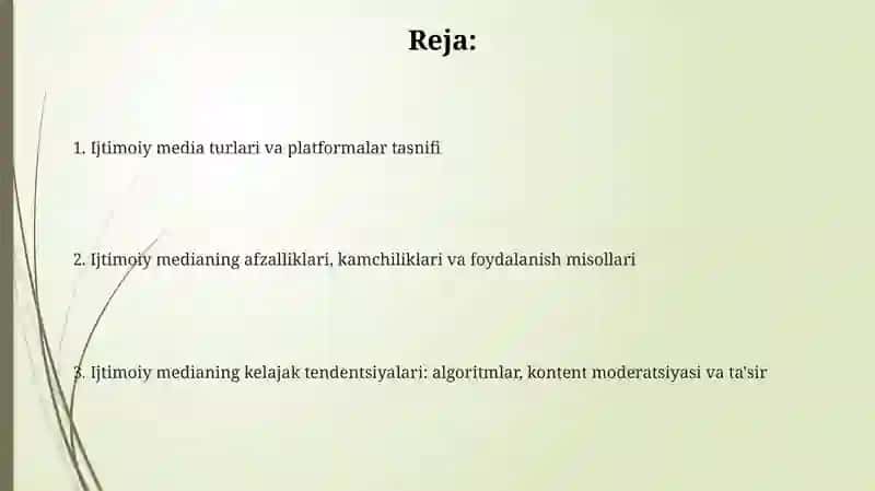 Ijtimoiy media shakllari 2