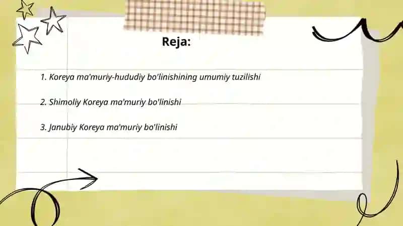 Koreya ma'muriy-hududiy bo'linishining umumiy tuzilishi 2
