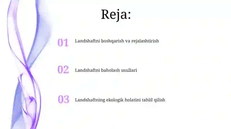 Landshaftlarni baholash 2