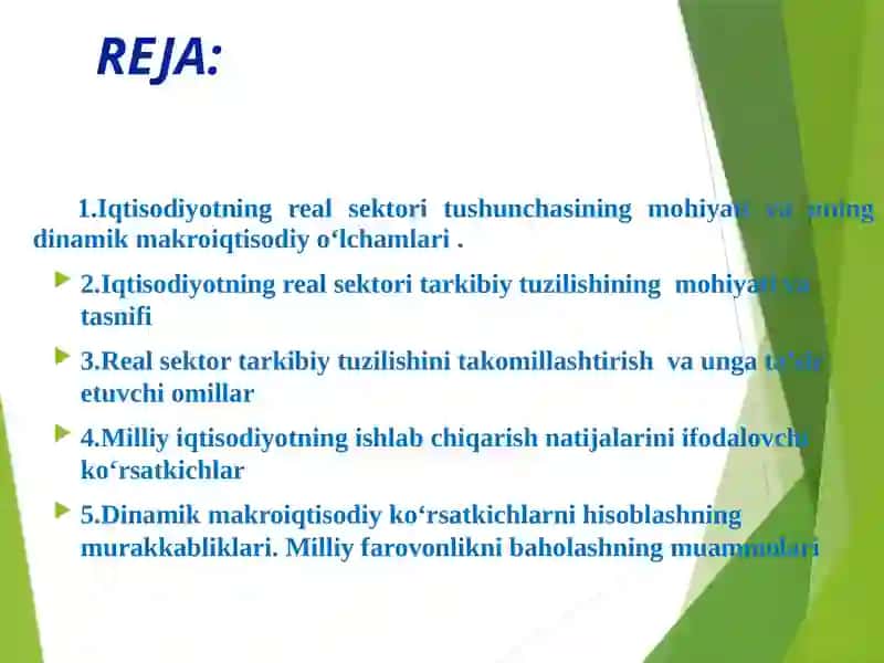 DINAMIK MAKROIQTISODIY TAHLILDA REAL SEKTOR 2