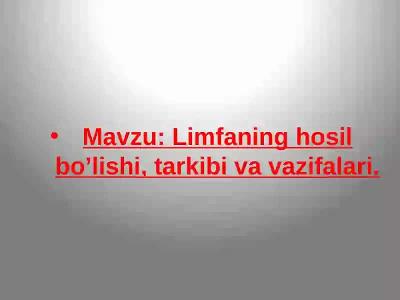 Prezentatsiyasi 2