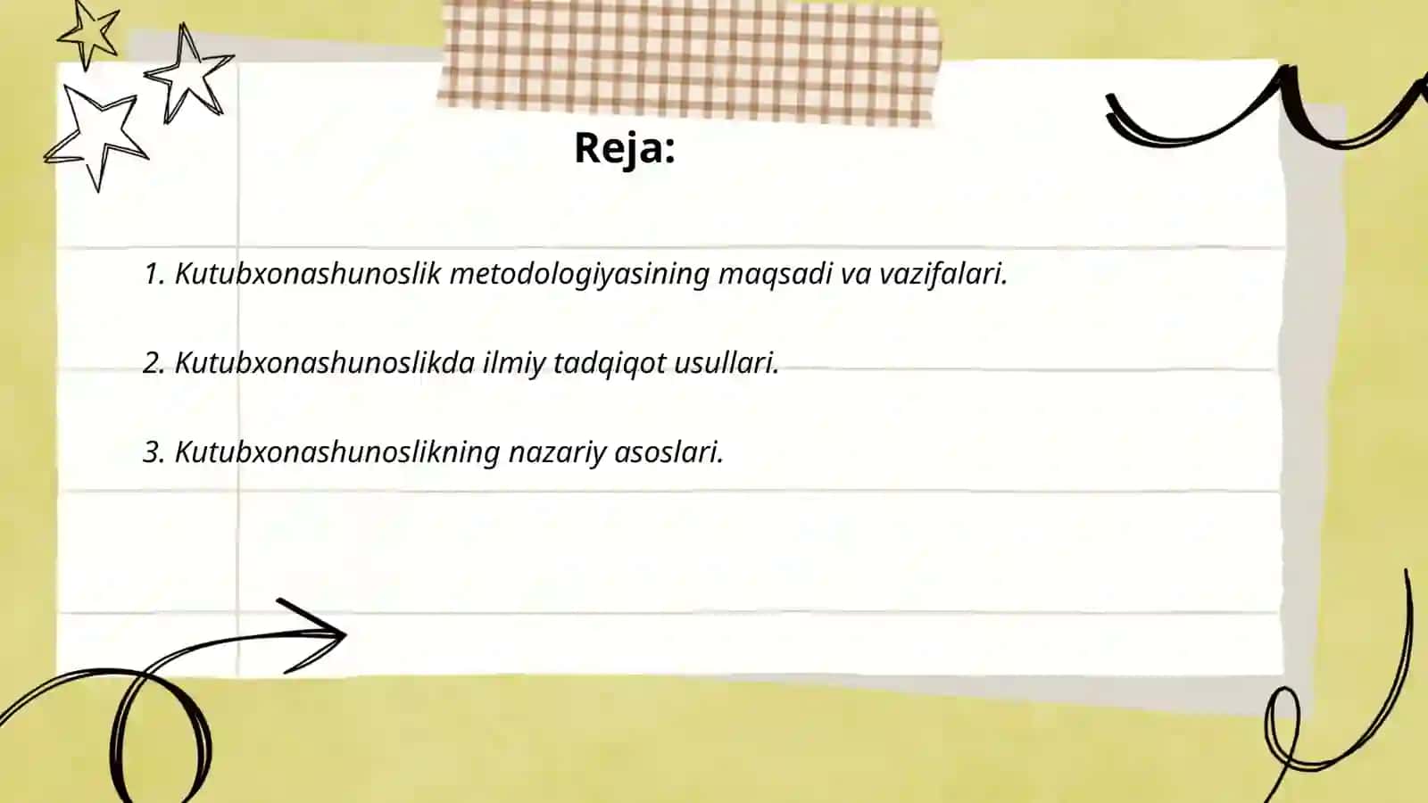Kutubxonashunoslik fanining metodologiyasi 2