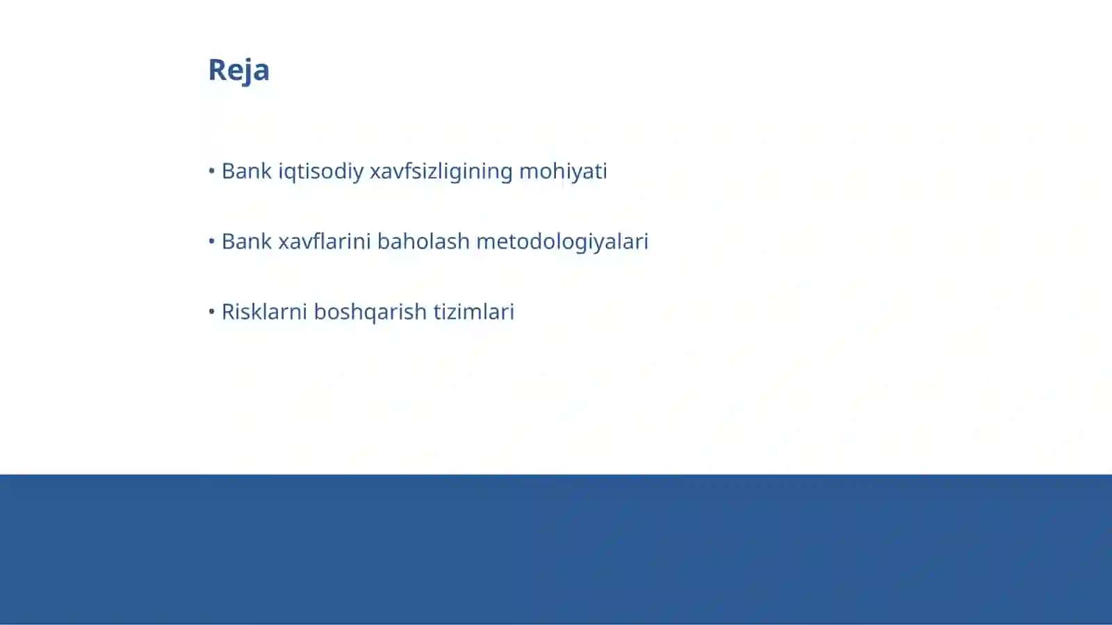 Banklarning iqtisodiy xavfsizligini taminlash uchun qanday amaliy chora tadbirlar amalga oshiriladi 2