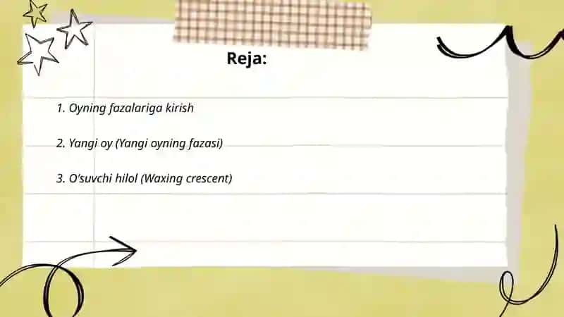 Oyning fazalari 2