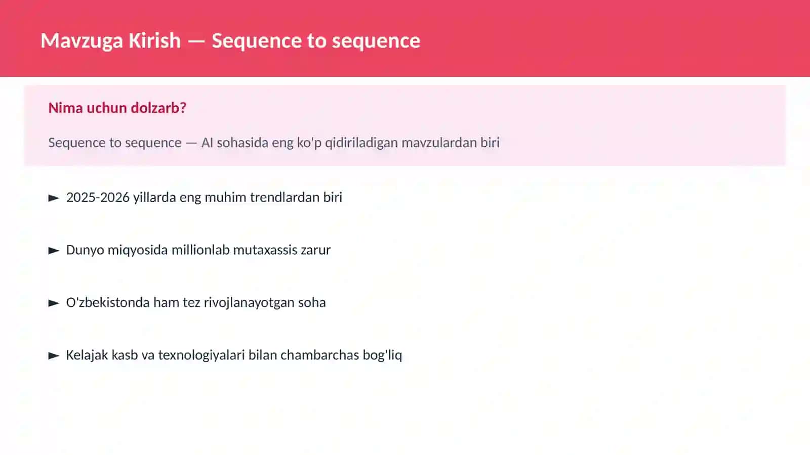 Sequence to sequence 2