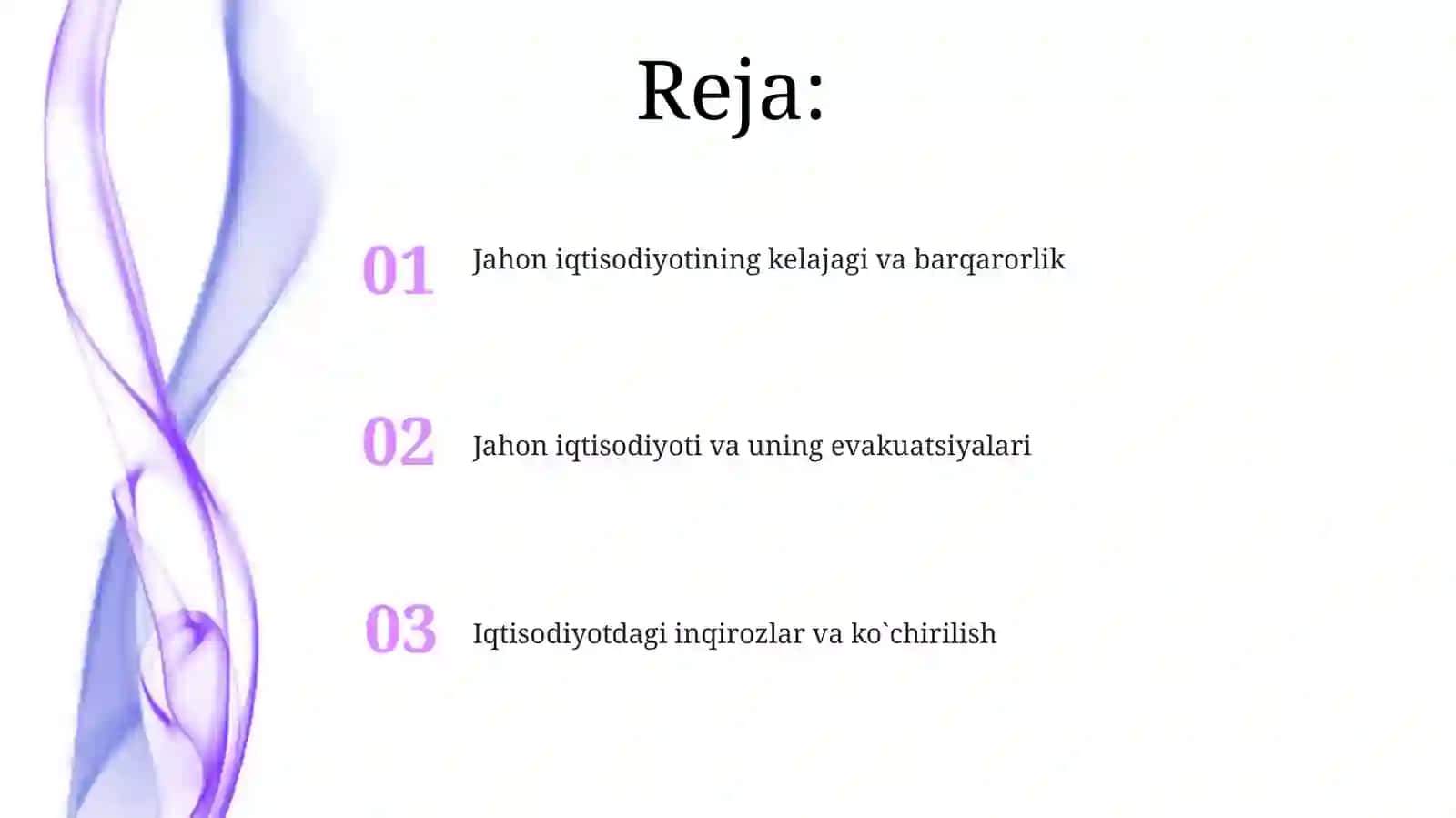 Jahon iqtisodiyoti va uning evakuatsiyalari 2
