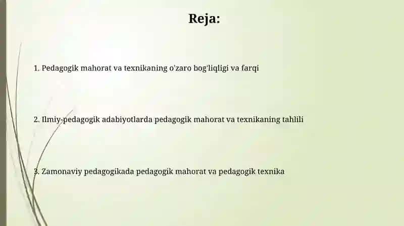 Pedagogik mahorat va texnika 2