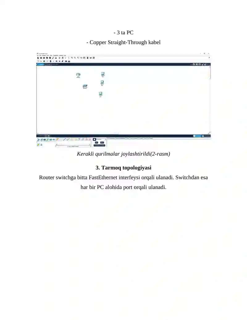 Cisco Packet Tracer’da Router-on-a-Stick Texnologiyasi 2