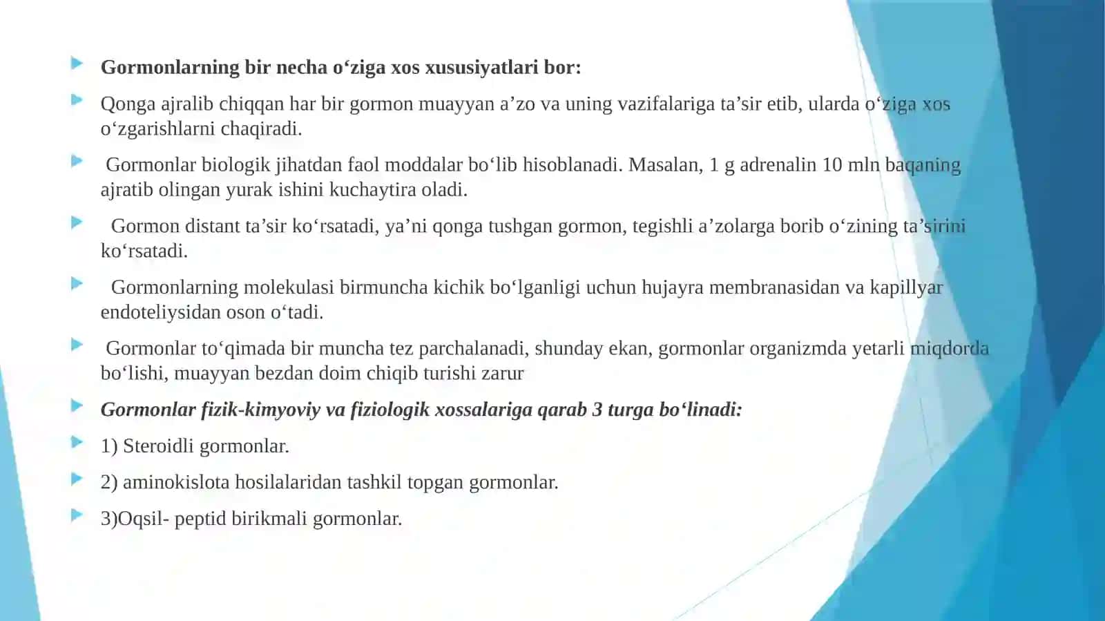 ICHKI SEKRETSIYA BEZLARI 2