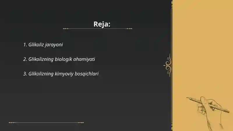 Glikoliz va uning boshqarilishi 2